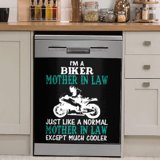 I'M A BIKER MOTHER IN LAW Dish Washer Covers