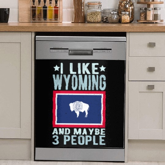 Wyoming Flag US State Dish Washer Covers