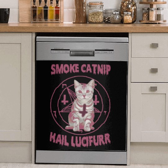 Smoke Catnip Hail Lucifurr Dish Washer Covers