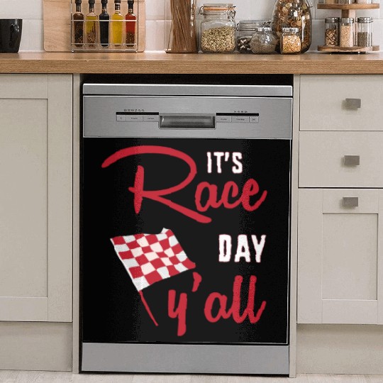 Dirt Track Racing Racer Its Race Day Yall Dish Washer Covers