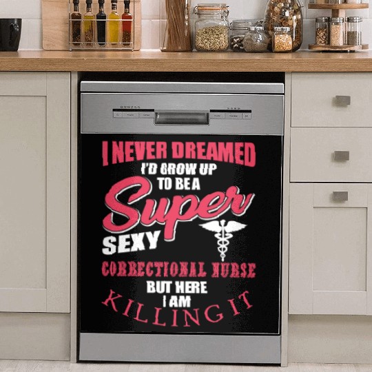 Funny Correctional Nurse Outfit Dish Washer Covers