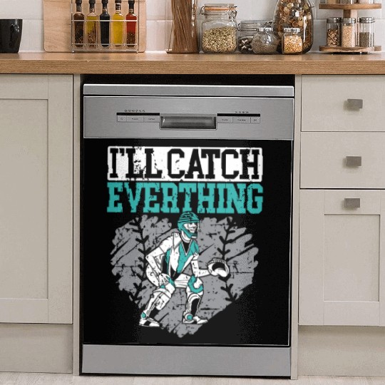 Baseball Lover Baseball Player Baseball Catcher Dish Washer Covers