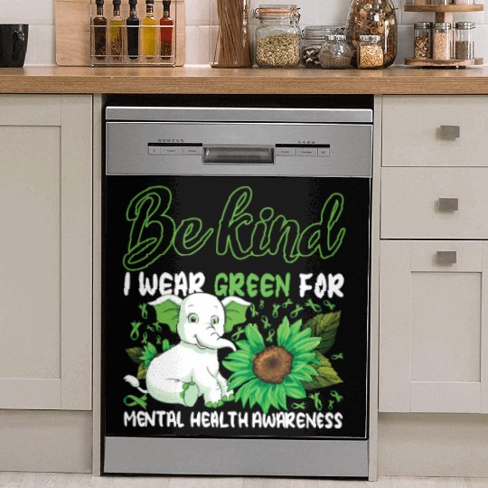 Kind May Green For Mental Health Awareness Month Dish Washer Covers