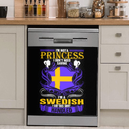 Not A Princess Im A Swedish Woman nostalgia Dish Washer Covers