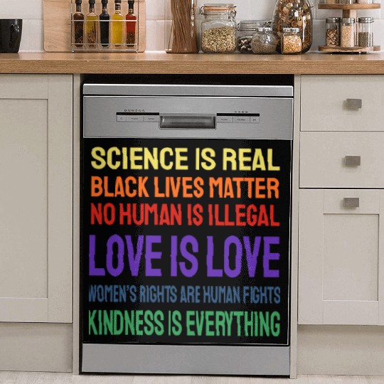 Science Is Real Black Lives Matter Dish Washer Covers