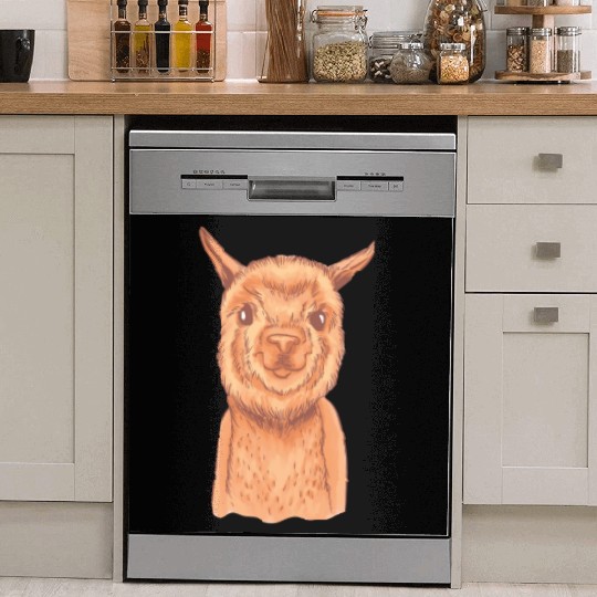 Alpaca Animal Lover Alpaca Love Watercolor Art Dish Washer Covers