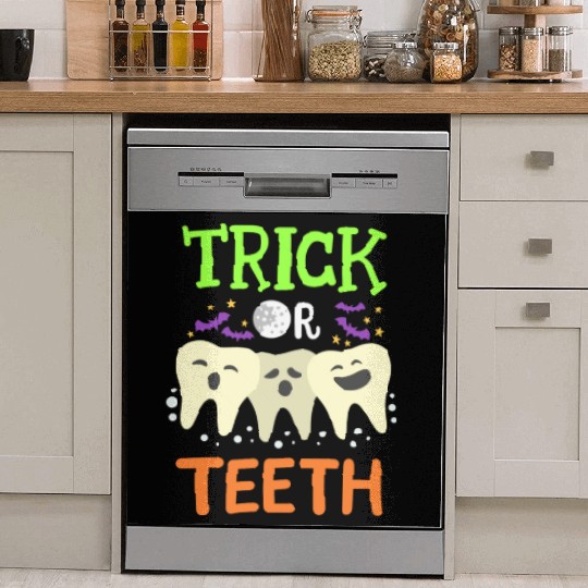 Dentist Halloween Trick Or Treat Dish Washer Covers