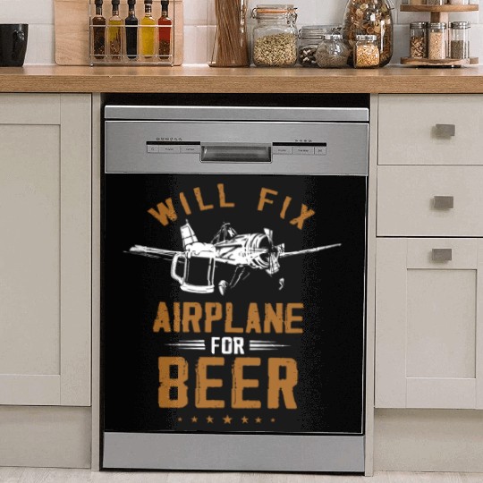 Aircraft Mechanic, airplane mechanic Dish Washer Covers