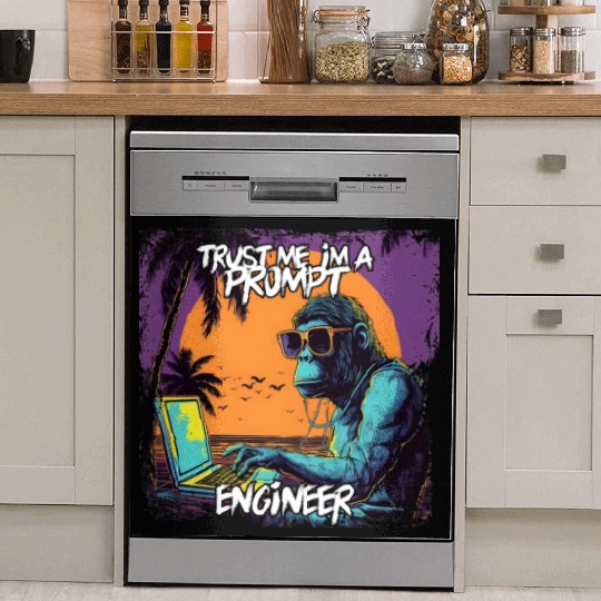 Trust me im a prompt Engineer Ape Dish Washer Covers
