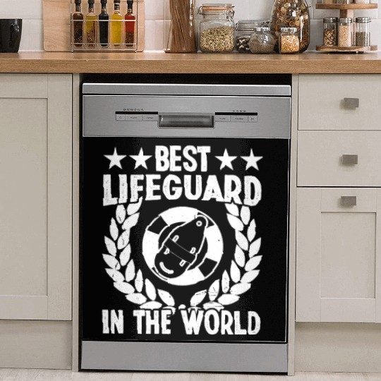 Best lifeguard in world swimming pool guard Dish Washer Covers