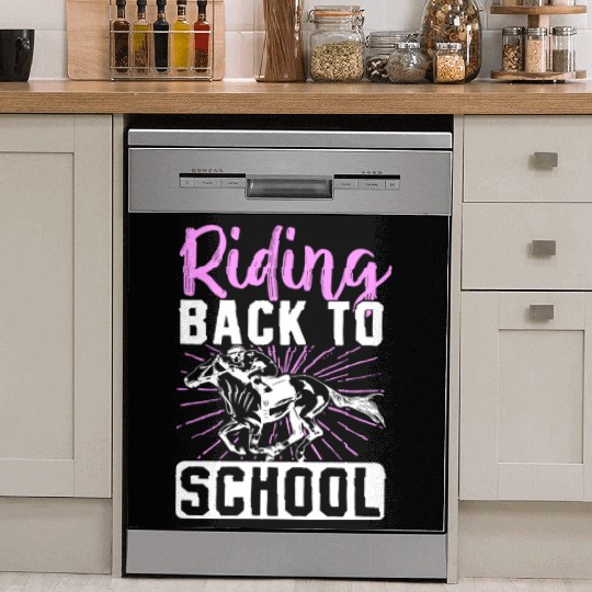 Horse Lover Equestrian Riding Back To School Dish Washer Covers