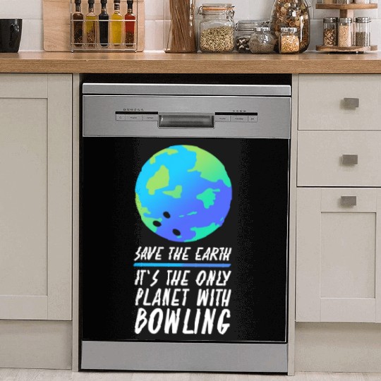 Save The Earth Funny Bowling Dish Washer Covers