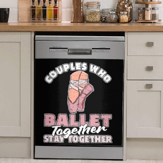 Ballet Ballerina Couple Dish Washer Covers