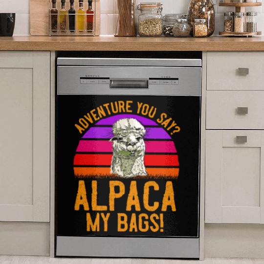 Alpaca my Bags Mountaineer funny Hiking Dish Washer Covers