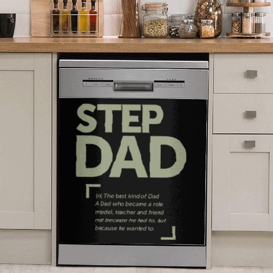 Step Dad - The Best Kind of Dad - Father's Day Dish Washer Covers