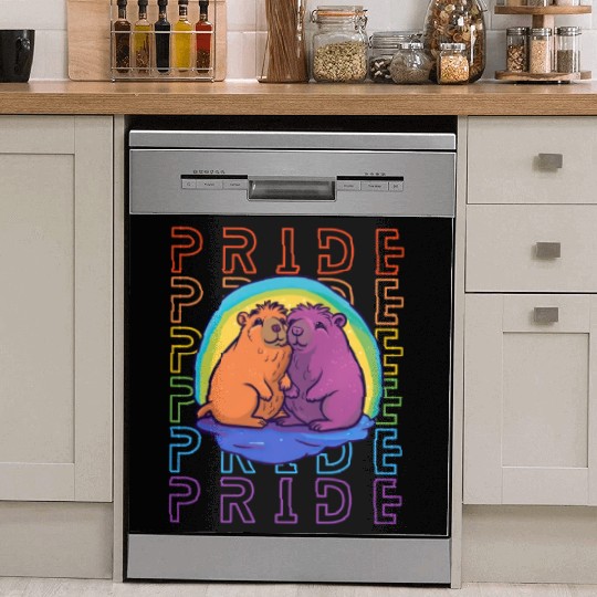Pride Capybara Dish Washer Covers