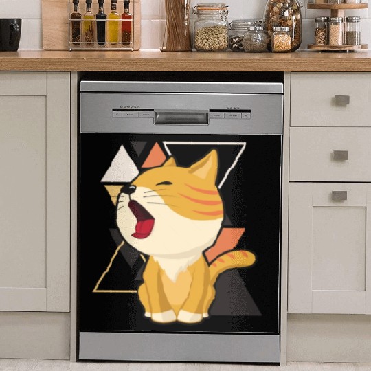 Cute little cat adorable kitty Kittenlove cat mom Dish Washer Covers