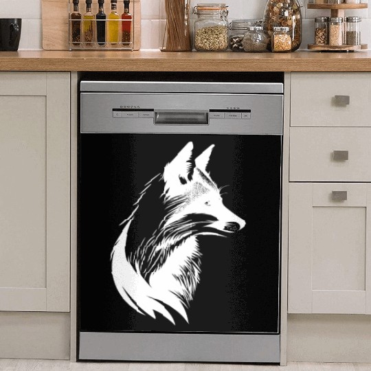 Pretty Forest Fox Nature Portrait Dish Washer Covers