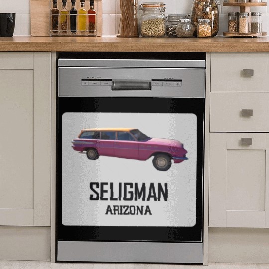 Old car city of Seligman in Arizonna, US Route 66 Dish Washer Covers