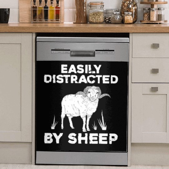 Cute Sheep For Men Women Lamb Farm Animal Farmer Dish Washer Covers