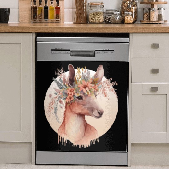 Cute Australian Kangaroo Flower Crown Animal Lover Dish Washer Covers