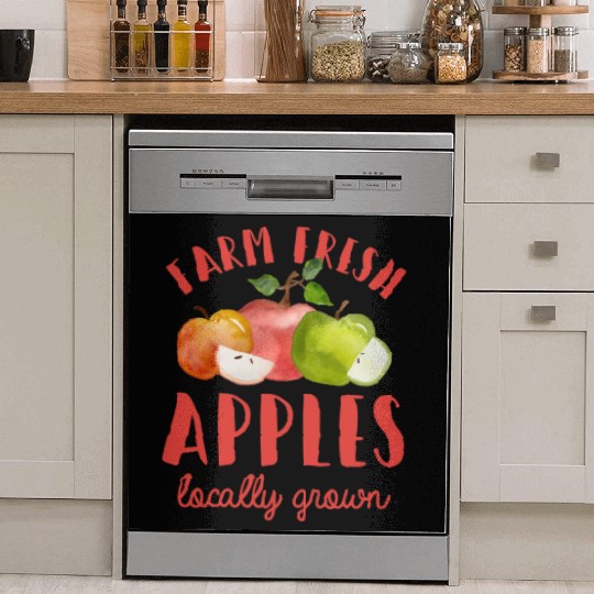 Apple Picking Farm Fresh Apples Farmer For Kids Dish Washer Covers