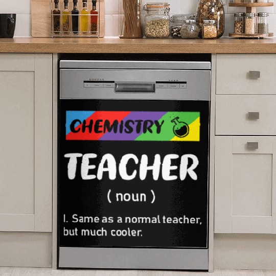 Funny Retro Vintage Science Chemistry Teacher Dish Washer Covers