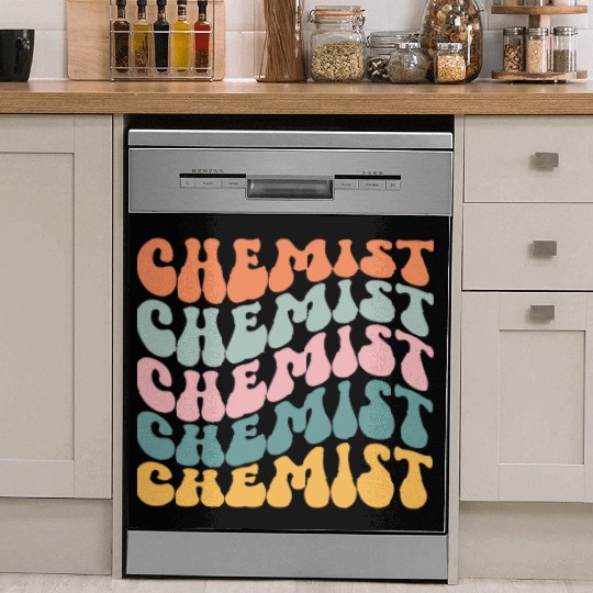 Funny Retro Vintage Science Chemistry Teacher Dish Washer Covers