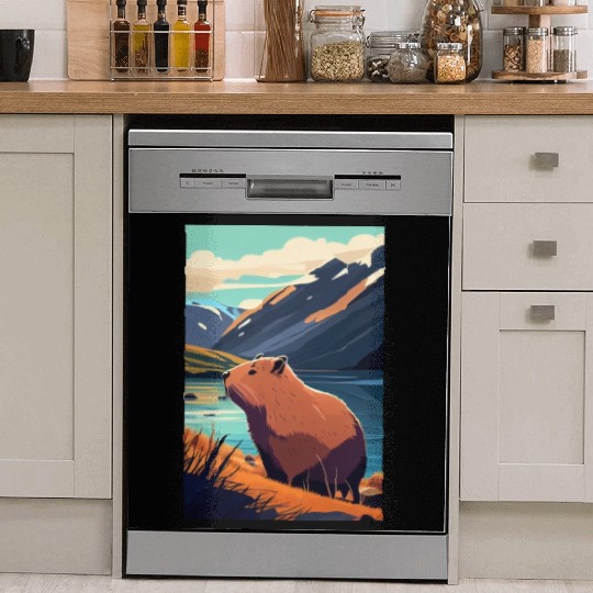 Capybara Nature Capibara Dish Washer Covers