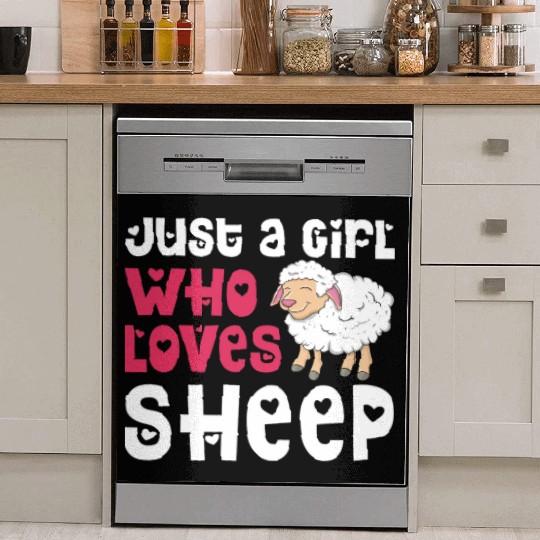 Cool Sheep For Women Girls Lamb Lover Sheep Dish Washer Covers