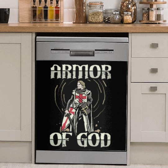 Armor of God Templar Knight Christian Faith Jesus Dish Washer Covers