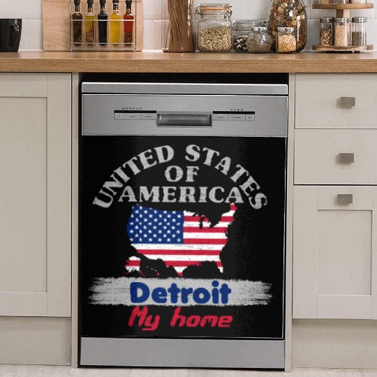 United States of America - Detroit my home - USA Dish Washer Covers