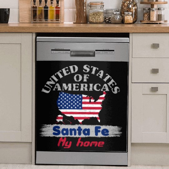 United States of America - Santa Fe my home - USA Dish Washer Covers