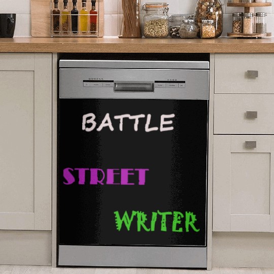 BATTLE STREET WRITER Dish Washer Covers