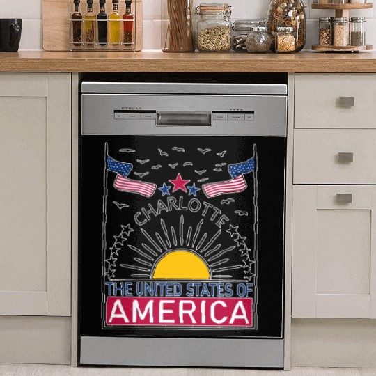 Welcome to Charlotte, Welcome to North Carolina Dish Washer Covers