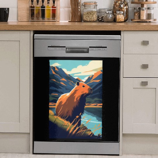 Capybara Nature Capibara Dish Washer Covers