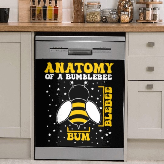 Anatomy of a Bumblebee Bee Lover Gift Dish Washer Covers
