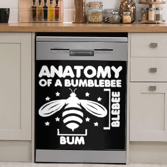 Anatomy of a Bumblebee Bee Lover Gift Dish Washer Covers