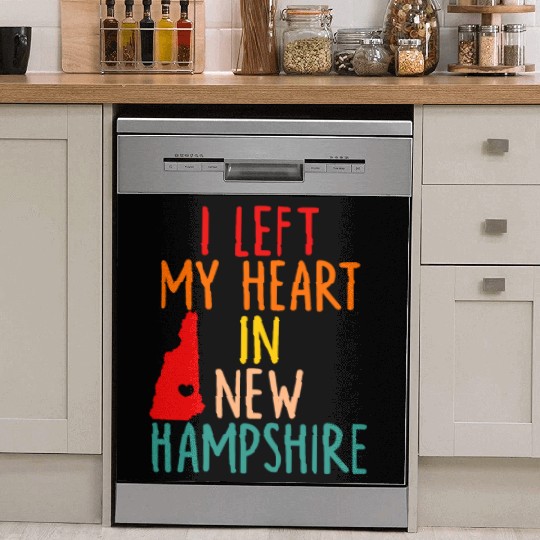 I Left My Heart In New Hampshire Dish Washer Covers