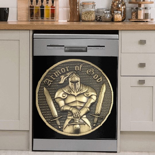 Armor of god christian knight Dish Washer Covers