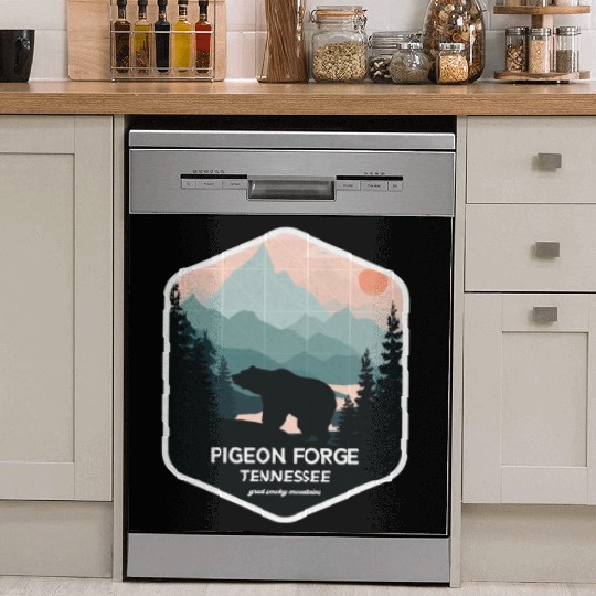 Pigeon Forge Great Smoky Mountains Dish Washer Covers