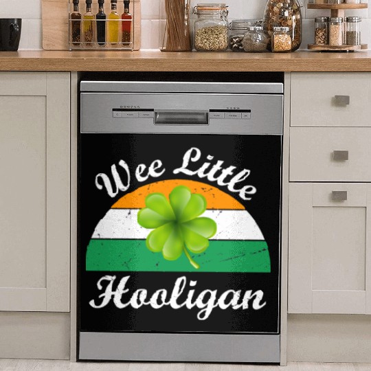 Wee Little Hooligan St Patricks Day Dish Washer Covers