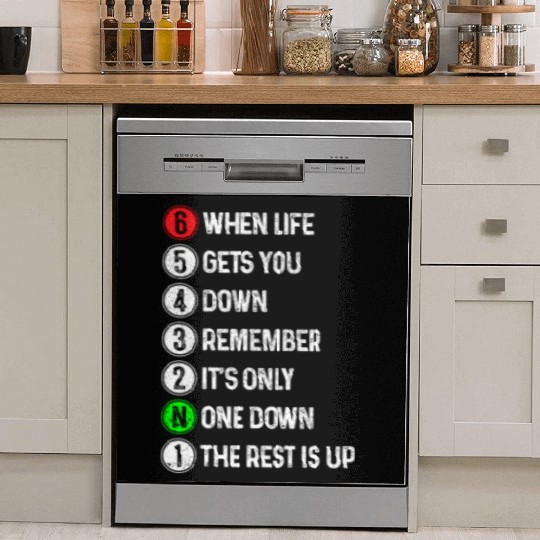 Motorcycle Shift Saying Motocross Motorbike Biker Dish Washer Covers