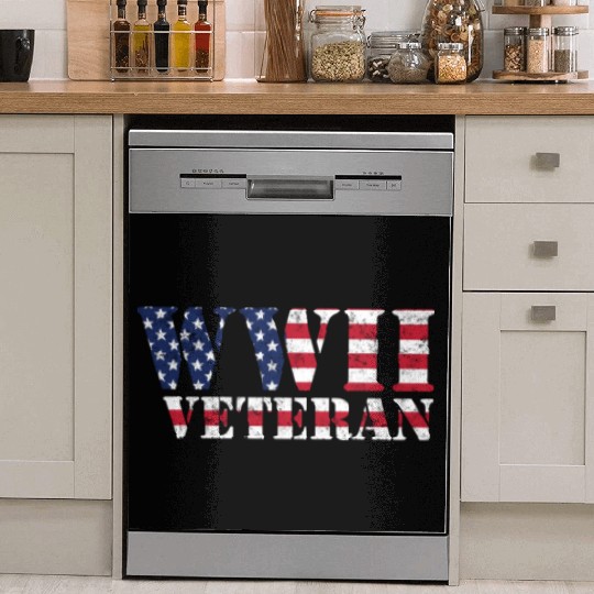 Ww2 Veteran American Flag World War Ii Dish Washer Covers
