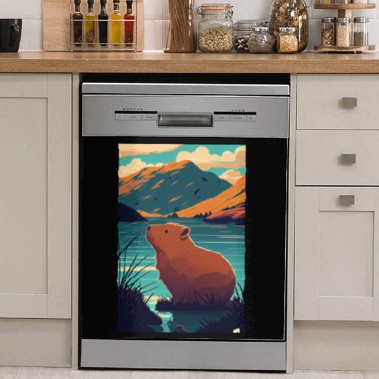Capybara Nature Capibara Dish Washer Covers