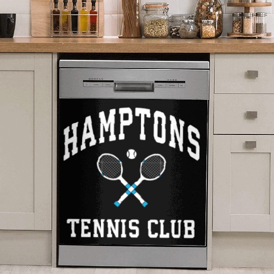 Hamptons Tennis Club Preppy New York Montauk Varsi Dish Washer Covers