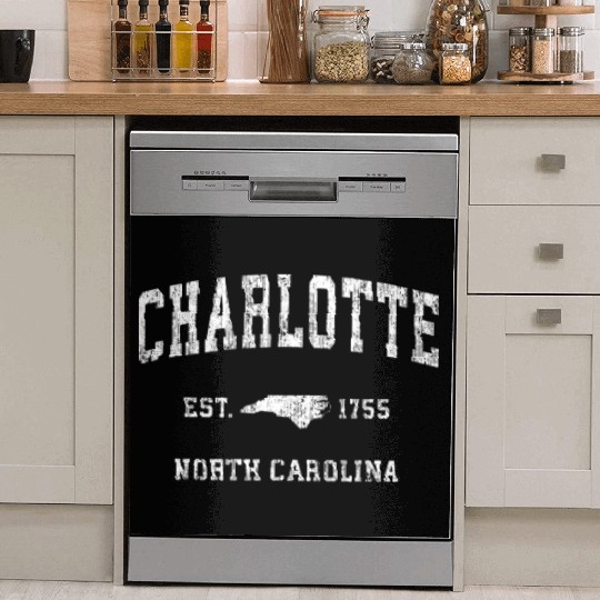 Charlotte North Carolina Nc Athletic Sports Dish Washer Covers
