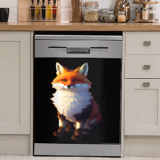 Baby Red Tailed Fox Dish Washer Covers