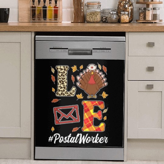 Great Postal Worker Thanksgiving Outfit Dish Washer Covers