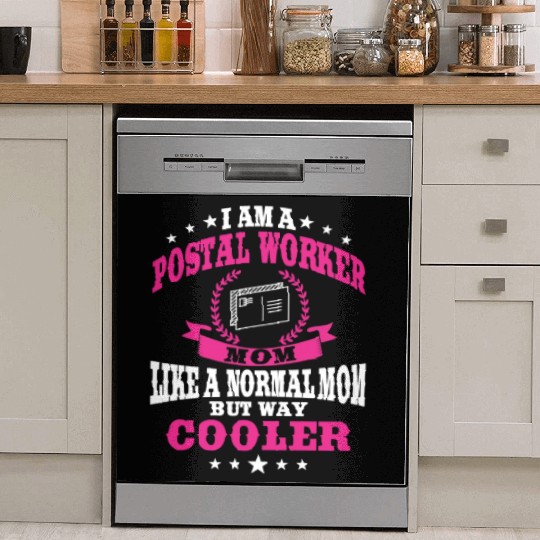 Funny Postal Worker Mom Postwoman Mother's Day Dish Washer Covers